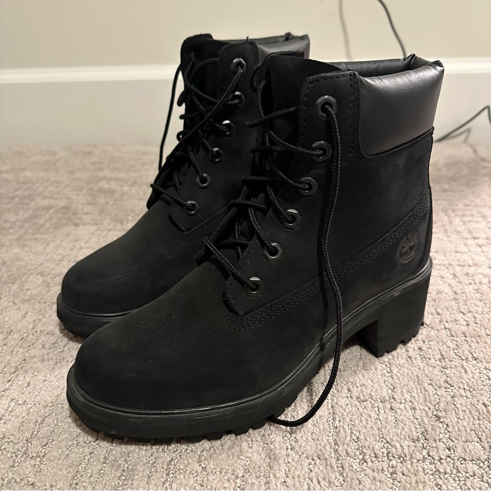 TIMBERLAND Women’s Kinsley 6-Inch Waterproof Boot Boots Black Size 7 EUC